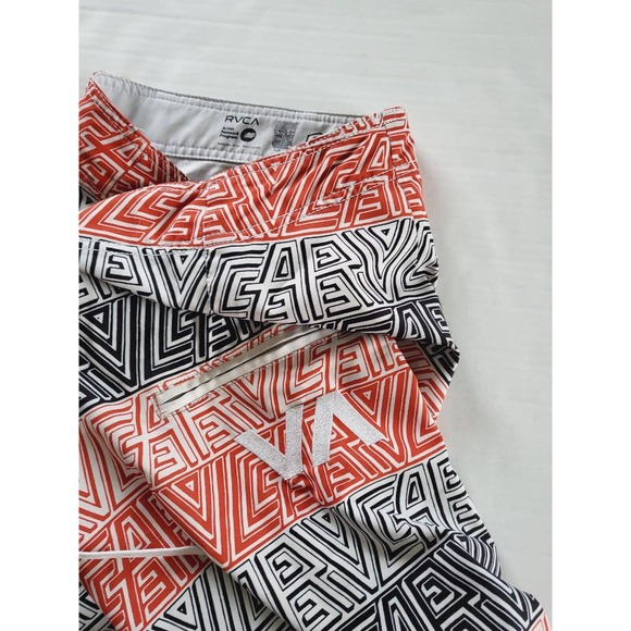 RVCA Red and Black Athletic Shorts - Picture 8 of 10